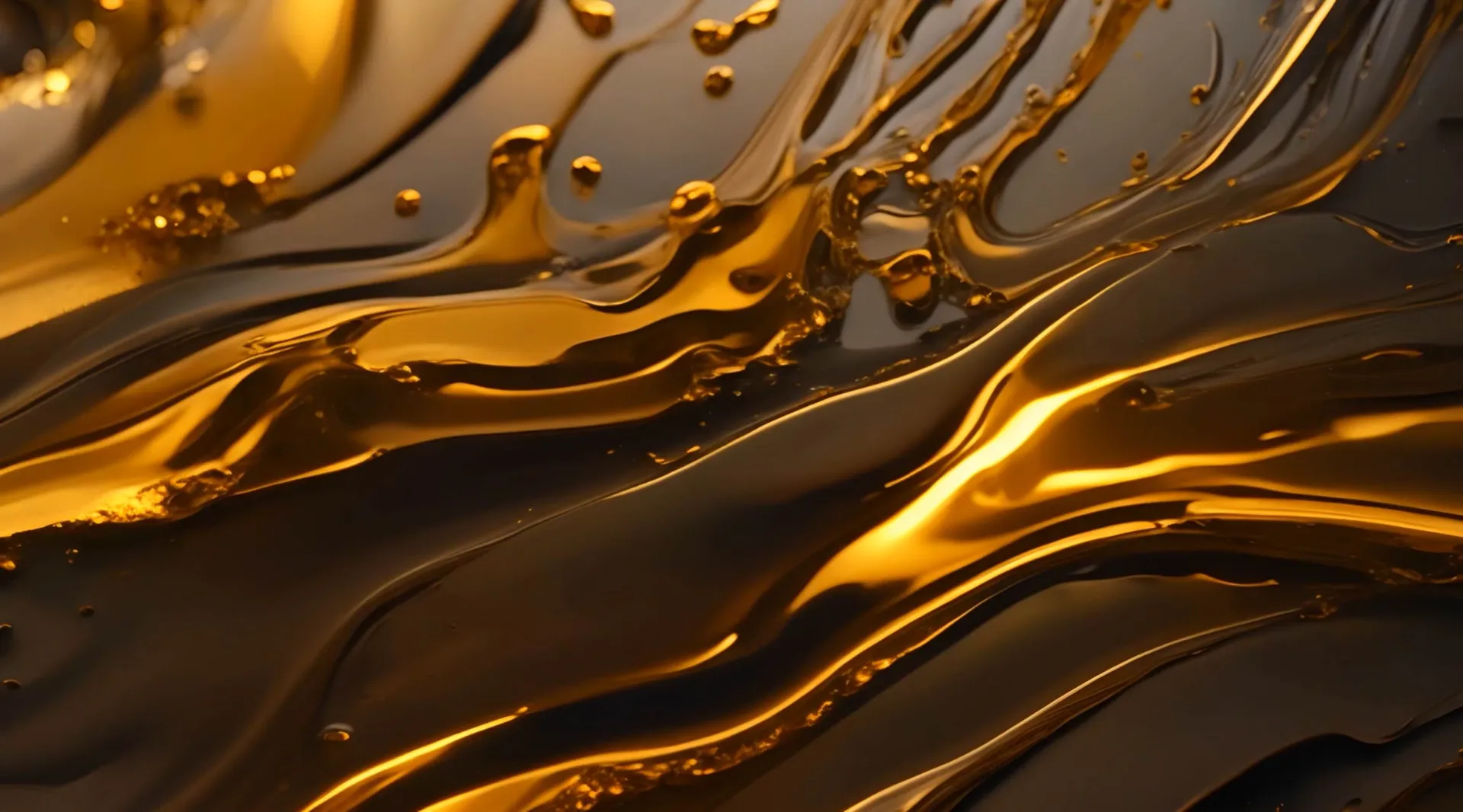 Shimmering Liquid Gold Abstract Motion Background